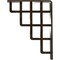 Ekena Millwork Diane Wrought Iron Bracket, (Single center brace), Antiqued Pale Gold 1 1/2"W x 5 1/2"D x 8"H BKTM01X05X08SDIAPG - alternate 7